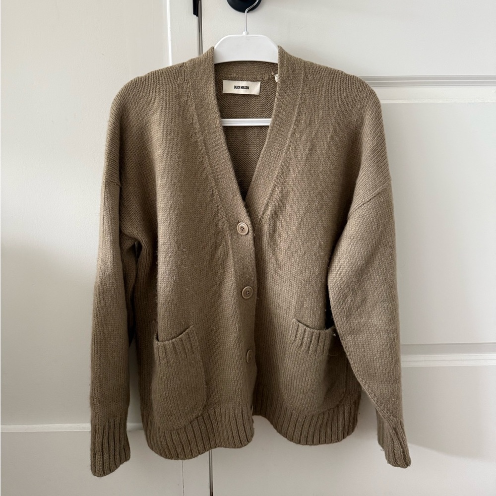 Buck Mason Oversized Wool Cardigan Sweater